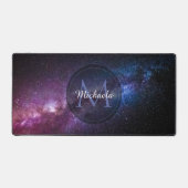Milky way bright covu personalizable monogram bureaumat (Voorkant)