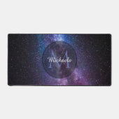 Milky way bright covu personalizable monogram bureaumat (Voorkant)
