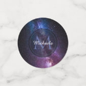 Milky way bright covu personalizable monogram confetti (Kleine voorkant)