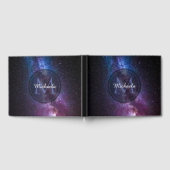 Milky way bright covu personalizable monogram gastenboek (Volledig)