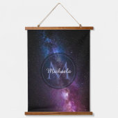 Milky way bright covu personalizable monogram hangend wandkleed (Voorkant)