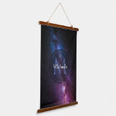 Milky way bright covu personalizable monogram hangend wandkleed (Gebogen)