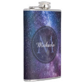 Milky way bright covu personalizable monogram heupfles (Rechts)