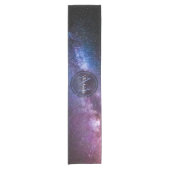 Milky way bright covu personalizable monogram korte tafelloper (Voorkant)