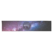 Milky way bright covu personalizable monogram korte tafelloper (Horizontaal)