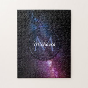 Milky way bright covu personalizable monogram legpuzzel