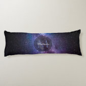 Milky way bright covu personalizable monogram lichaamskussen (Achterkant)