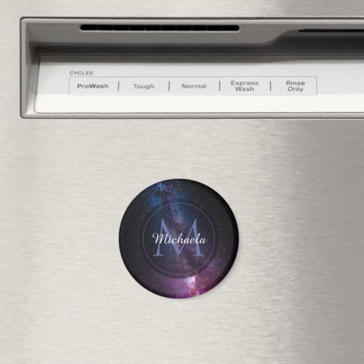 Milky way bright covu personalizable monogram magneet (Insitu (Vaatwasser))