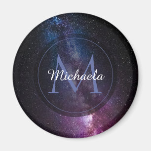Milky way bright covu personalizable monogram magneet