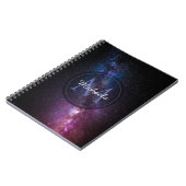 Milky way bright covu personalizable monogram notitieboek (Linkerzijde)