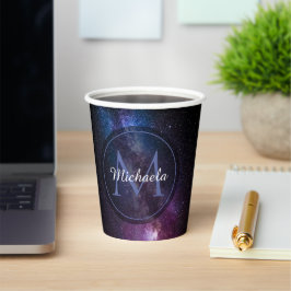 Milky way bright covu personalizable monogram papieren bekers