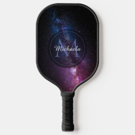 Milky way bright covu personalizable monogram pickleball paddle