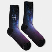 Milky way bright covu personalizable monogram sokken (Rechts)