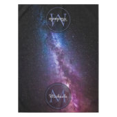 Milky way bright covu personalizable monogram tafelkleed (Voorkant)