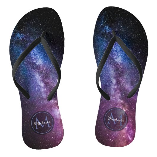 Milky way bright covu personalizable monogram teenslippers (Voetbed)