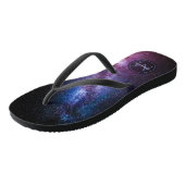 Milky way bright covu personalizable monogram teenslippers (Schuin)