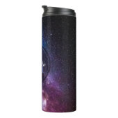 Milky way bright covu personalizable monogram thermosbeker (Geroteerd rechts)