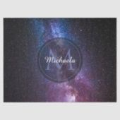 Milky way bright covu personalizable monogram tissuepapier (Voorkant)