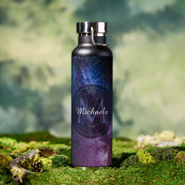 Milky way bright covu personalizable monogram waterfles