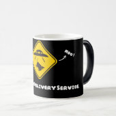 ​"Milky Way Delivery" Cow Abduction Funny Magische Mok (Voorkant rechts)