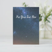 Milky Way Galaxy Background | Night Sky Stars Bedankkaart (Staand voorkant)