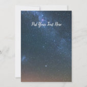 Milky Way Galaxy Background | Night Sky Stars Kaart (Voorkant)