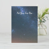 Milky Way Galaxy Background | Night Sky Stars Kaart (Staand voorkant)