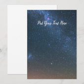 Milky Way Galaxy Background | Night Sky Stars Kaart (Voorkant / Achterkant)