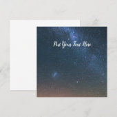 Milky Way Galaxy Background | Night Sky Stars Kaart (Voorkant / Achterkant)