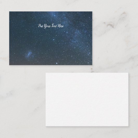Milky Way Galaxy Background | Night Sky Stars Visitekaartje (Voorkant / Achterkant)