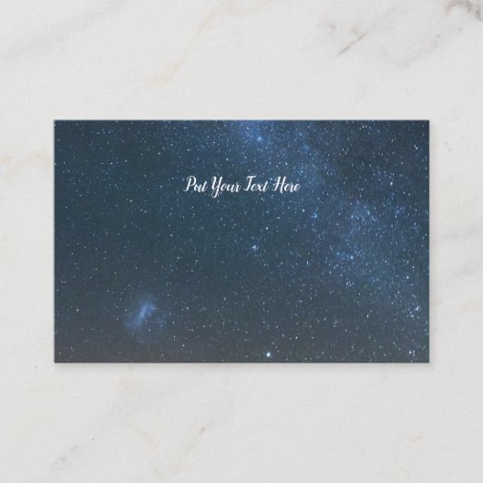 Milky Way Galaxy Background | Night Sky Stars Visitekaartje (Voorkant)