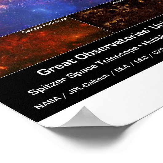 Milky Way Galaxy Center Poster (Hoek)