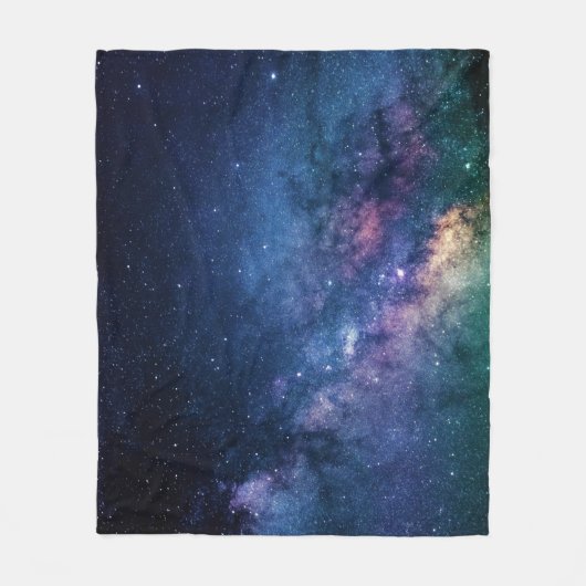 Milky Way Galaxy Fleece Deken (Voorkant)