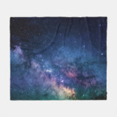Milky Way Galaxy Fleece Deken (Voorkant (Horizontaal))