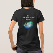Milky Way Galaxy Funny Design T-Shirt (Achterkant)