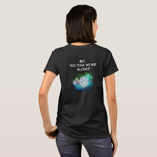 Milky Way Galaxy Funny Design T-Shirt (Achterkant volledig)