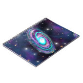 Milky Way Galaxy | Kosmische blauwe Paarse roze gl Notitieboek (Linkerzijde)