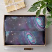 Milky Way Galaxy | Kosmische blauwe Paarse roze gl Tissuepapier (Geschenk)
