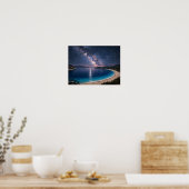 Milky Way Galaxy Ocean Bay Poster - Night Sky Coas (Keuken)