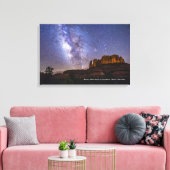 Milky Way Galaxy Over Cathedral Rock, Arizona Canvas Afdruk (Insitu (Woonkamer))
