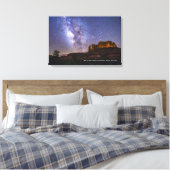 Milky Way Galaxy Over Cathedral Rock, Arizona Canvas Afdruk (Insitu (Slaapkamer))