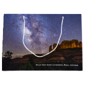 Milky Way Galaxy Over Cathedral Rock, Arizona Groot Cadeauzakje (Voorkant)