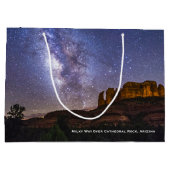 Milky Way Galaxy Over Cathedral Rock, Arizona Groot Cadeauzakje (Achterkant)