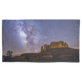 Milky Way Galaxy Over Cathedral Rock, Arizona Kussensloop (Voorkant)