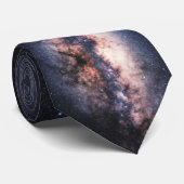 Milky Way Galaxy Panorama Stropdas (Opgerold)