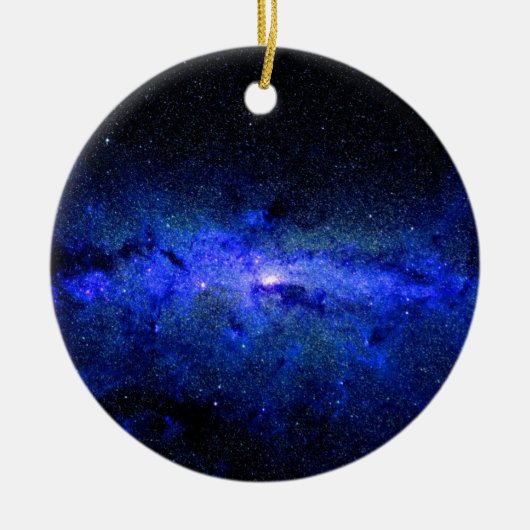 Milky Way Galaxy Space Foto Keramisch Ornament (Voorkant)