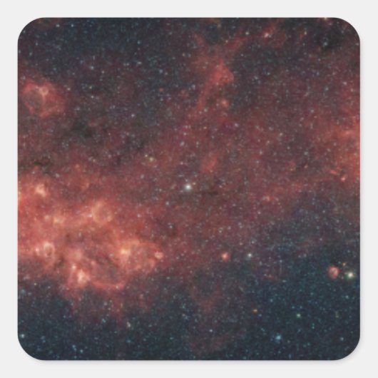 Milky Way Galaxy Vierkante Sticker (Voorkant)