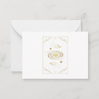 Milky Way Hands Tarot Card Notitiekaartje