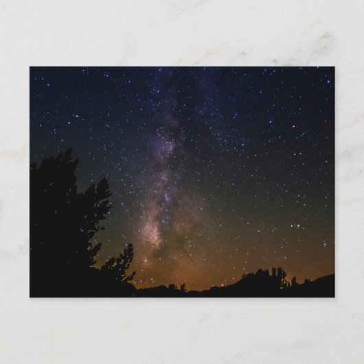 Milky Way night sky, California Briefkaart (Voorkant)