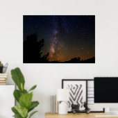 Milky Way night sky, California Poster (Thuiskantoor)